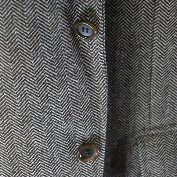 Deadstock 50s 42S Brown Herringbone‎ Bespoke Tweed Hamilton Blazer Sport Coat